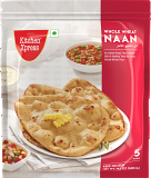 KX Frozen Whole Wheat Naan - 5 Pcs (400 Gm)