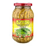 Mother's Green Chilli Pickle - 17.5 Oz (500 Gm)