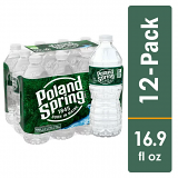 POLAND SPRING Brand 100% Natural Spring Water, 16.9-ounce plastic bottles (Pack of 12)