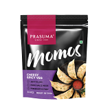 Prasuma Cheesy Spicy Veg Momos - 24 Pcs (400 Gm)