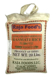 Raja Foods Sella Parboiled Basmati Rice - 20 Lb (9.08 Kg)