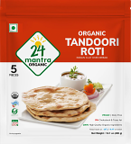 24 Mantra Organic Tandoori Roti - 5 Pcs (400 Gm) 24 Mantra Organic Tandoori Roti - 5 Pcs (400 Gm)