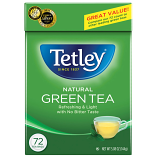 Tetley Green Tea Bags - Natural (72 Bags)