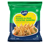 Vadilal Cocktail Potato & Peas Samosa - 50 Pcs (425 Gm)