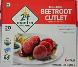 24 Mantra Organic Beetroot Cutlet - 20 Pcs (400 Gm)