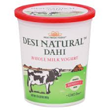 Desi Natural Dahi (WHOLE MILK) - 32 OZ (2 LB)