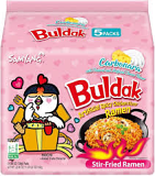 Samyang Buldak Ramen Hot Chicken Flover Noodles (Carbonara) - 140 GM*5 Pack