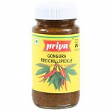 Priya Gongura Red Chilli Pickle With Garlic 300 GM